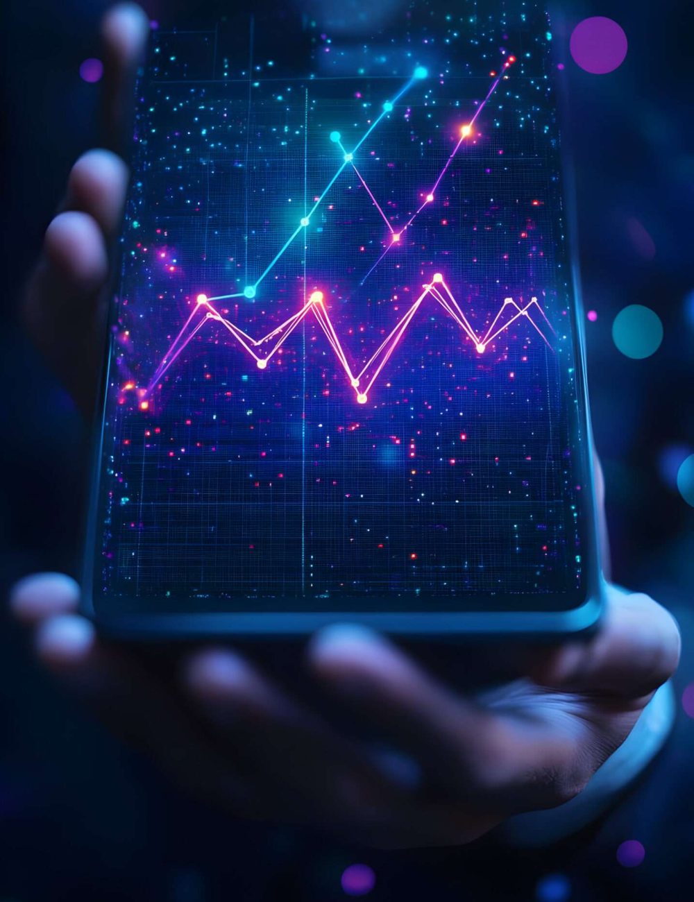 digital-growth-illustration-businessman-holding-smartphone-displaying-glowing-financial-chart