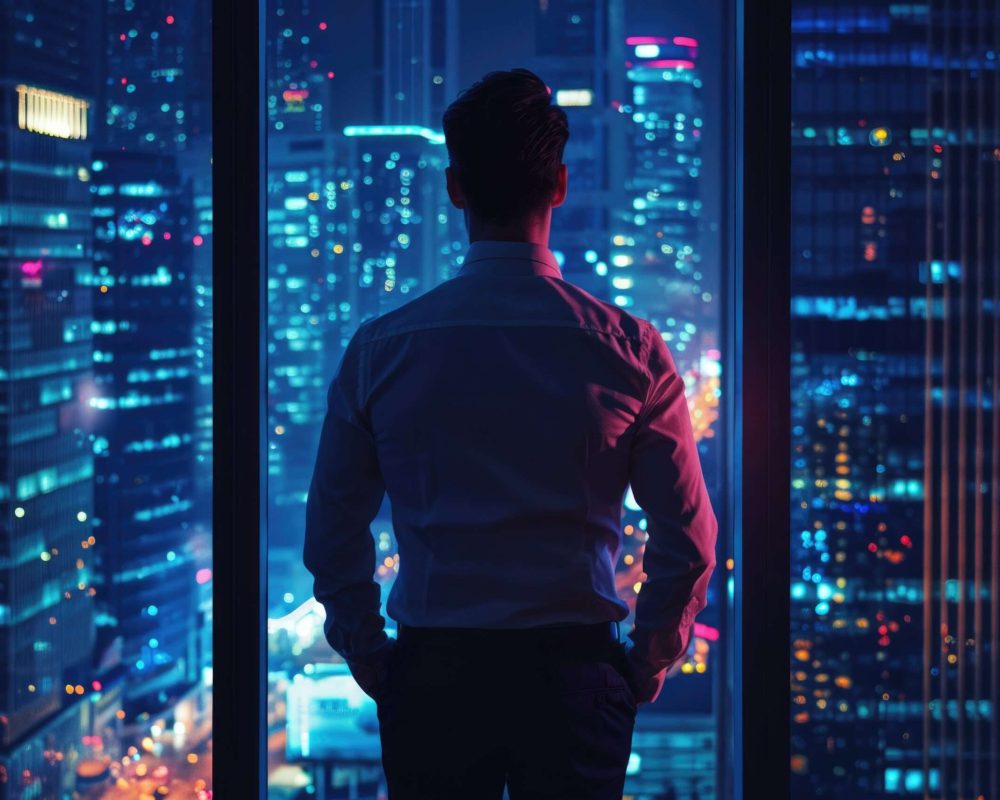 successful-businessman-enjoying-urban-view-night